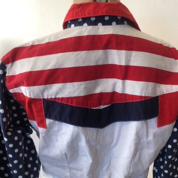 THE San ANGELO Patriotic women’s shirt size M - Picture 4 of 9